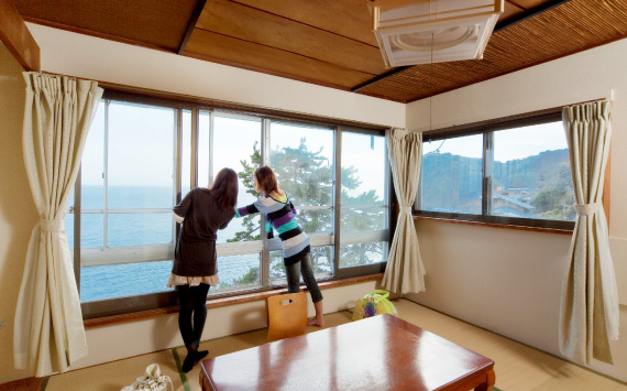全てのお部屋がオーシャンビュー