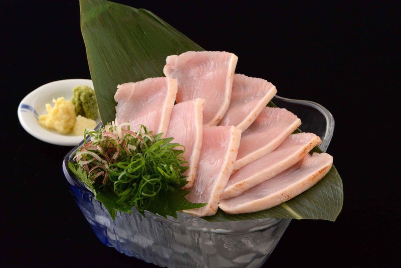 富士の鶏 たたき。1000円