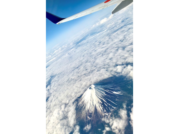 ✈飛行機からの富士山✈