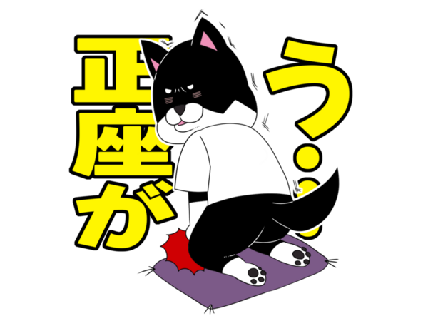 正座ができない( ；∀；)