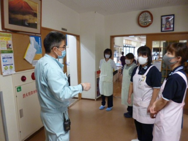 介護付き有料老人ホーム　ウェルケア伊豆高原の防災訓練